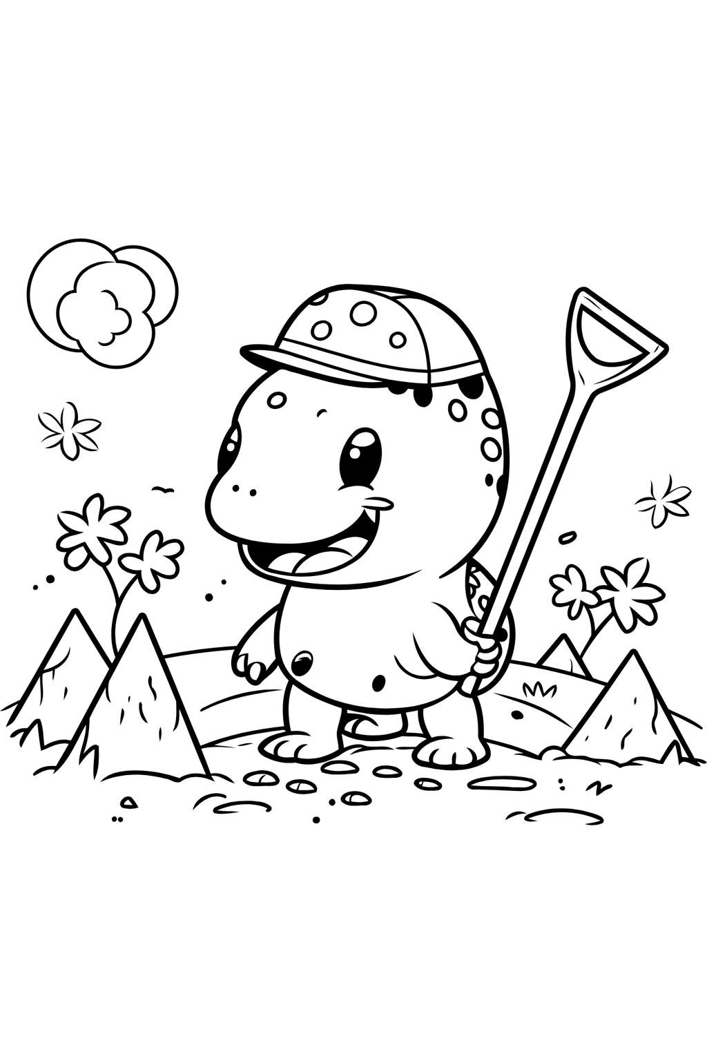 My First Coloring Book: Dinos